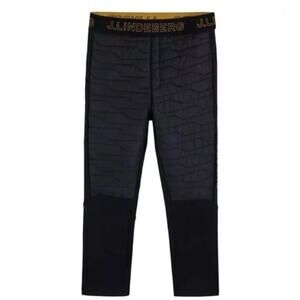 J.Lindeberg Black Aerial Hybrid Insulated Thermal Leggings